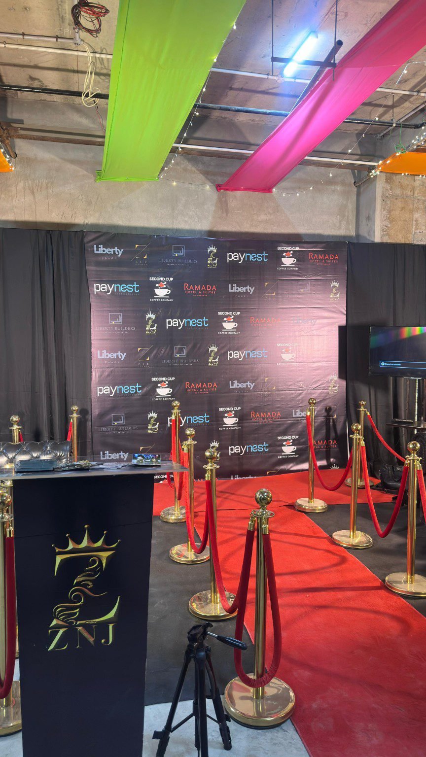 ZNJ red-carpet reception and event branding