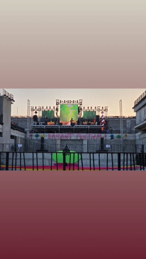 ZNJ stage at Basant 2026, Zee Avenue Lahore