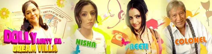 Dolly Aunty Ka Dream Villa — original promotional cast banner